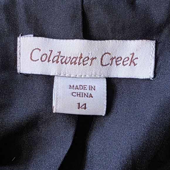 Coldwatwr Creek Wool-Blend Plaid Toggle Coat Womens Size 14 - Picture 11 of 11